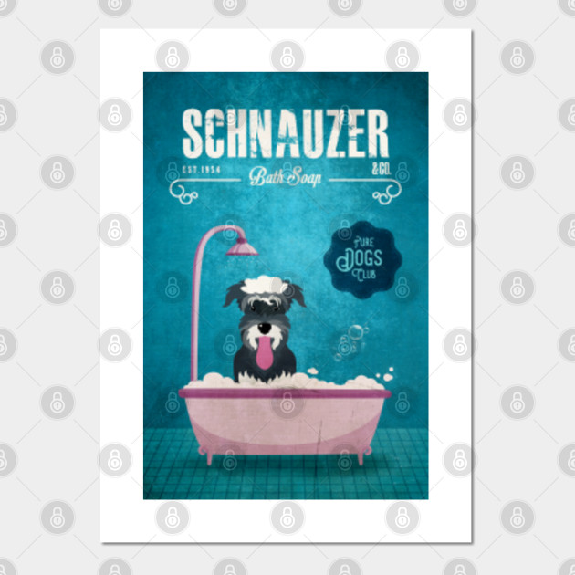 Schnauzer Bathroom Artwork Minimalist Design Schnauzer Posters And Art Prints Teepublic Uk