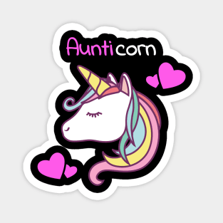 Aunticorn Unicorn Aunt Magnet