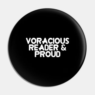 Voracious Reader & Proud Pin