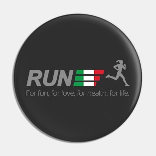 Run for life Italy Pin