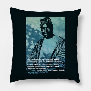 Président Modibo Keita - un héros africain - Citation Pillow