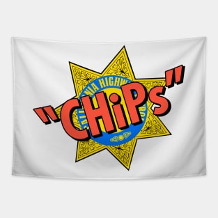 Chips Police Badge Tapestry