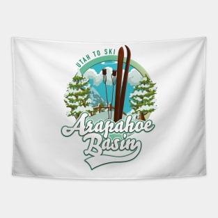Arapahoe Basin Utah skiing logo Tapestry