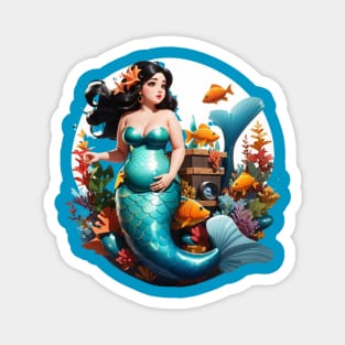 Expecting Mother Mermaid Magnet