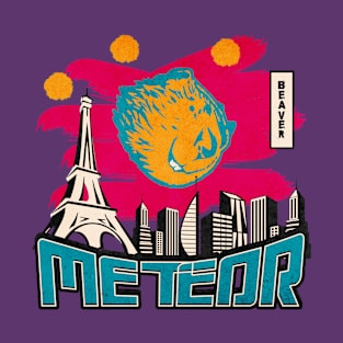 Beaver Meteor, Epic Funny Apocalyptic Monster Attack T-Shirt