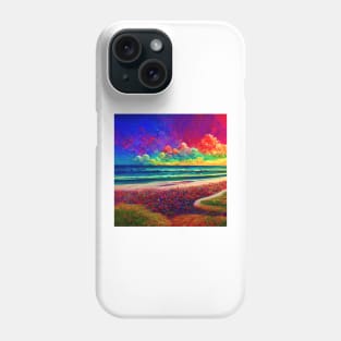 Psychedelic Beach Landscape Phone Case