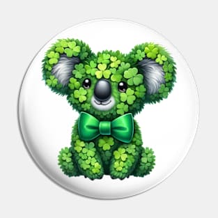 Clover Koala St Patricks Day Pin