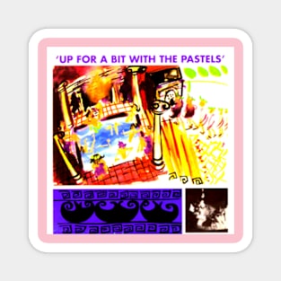 Up for a Bit with the Pastels 1987 Classic Indie Throwback Design Magnet