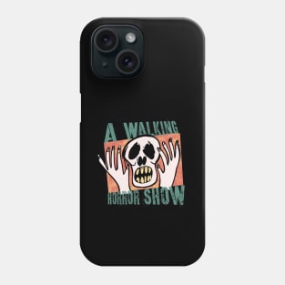 A walking Horror Show Green Phone Case