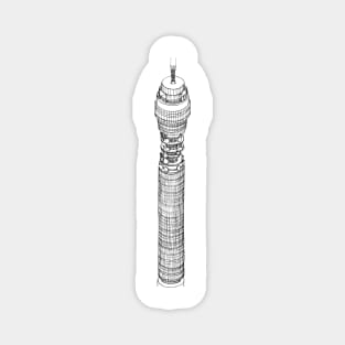 BT Tower - Hand Drawn Print Magnet