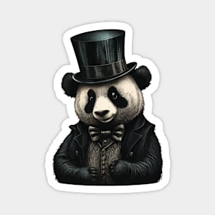 Panda wearing Top Hat Magnet