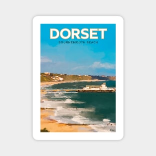 Dorset Bournemouth Beach Magnet