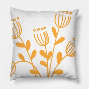 Plant2 Orange - Full Size Image Pillow