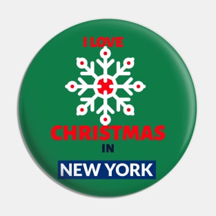 I LOVE CHRISTMAS IN NEW YORK Pin