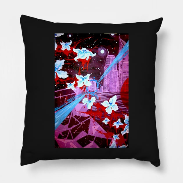 Universum Blumen Pillow by Jacob Wayne Bryner 