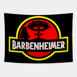 Barbenheimer Park Movie Mashup Parody Meme Tapestry