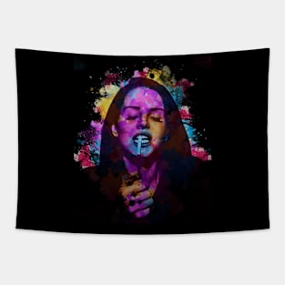 Lana Del Rey smoking Tapestry