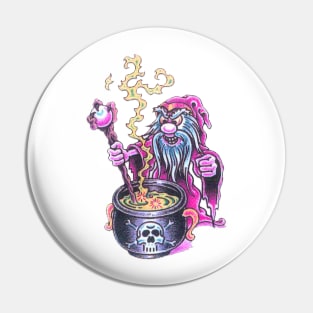 Wizard tatoo art Pin