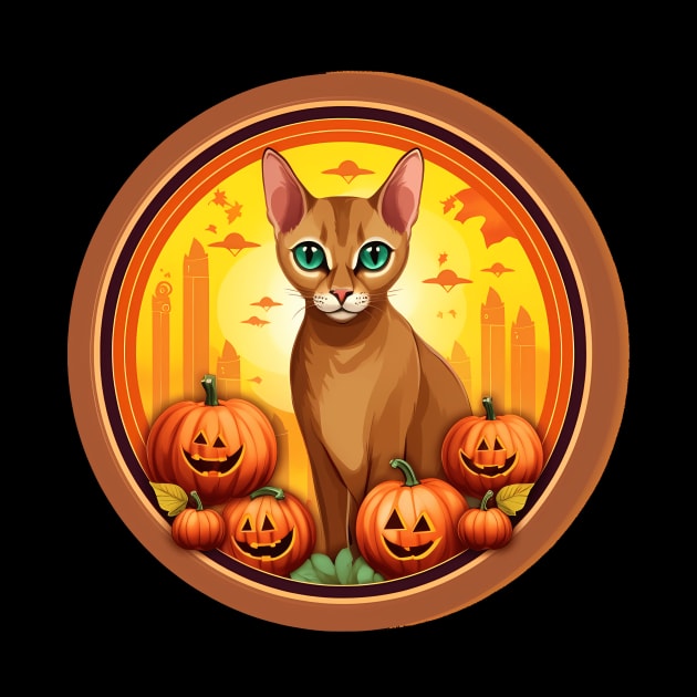 Abyssinian Cat Halloween, Cat Lover by dukito