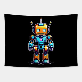 Pixel Robot Tapestry