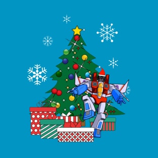 Starscream Around The Christmas Tree Transformers T-Shirt