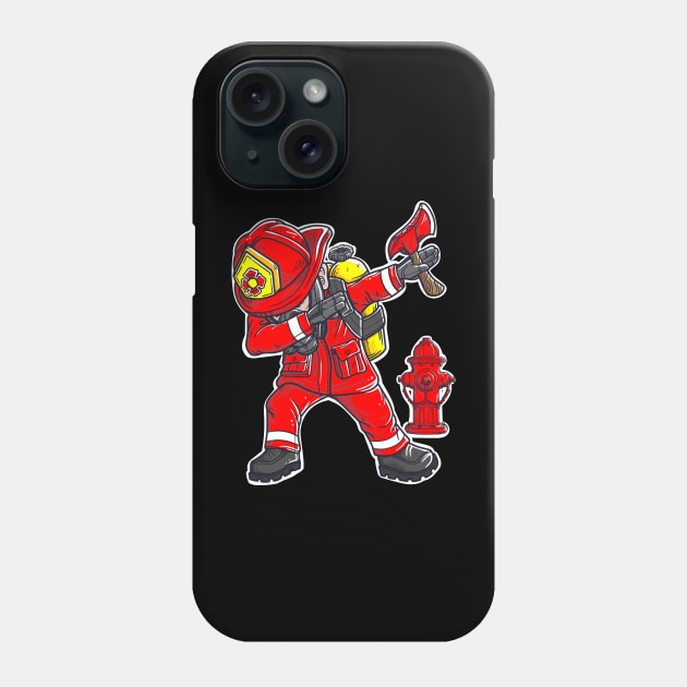 Dabbing Firefighter Phone Case by captainmood