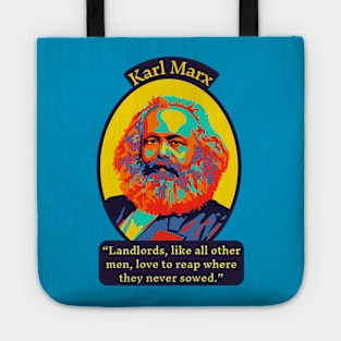 Karl Marx Portrait and Quote Tote