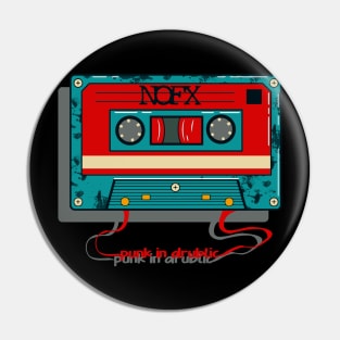 cassette NOFX punk in drublic design Pin