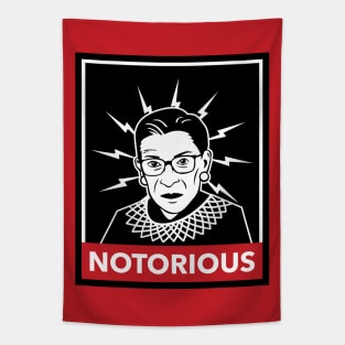 Notorious Ruth Bader Ginsberg graphic iconic funny Tapestry