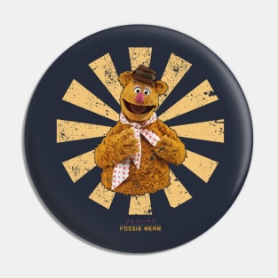 Fozzie Bear Retro Japanese Muppets Pin