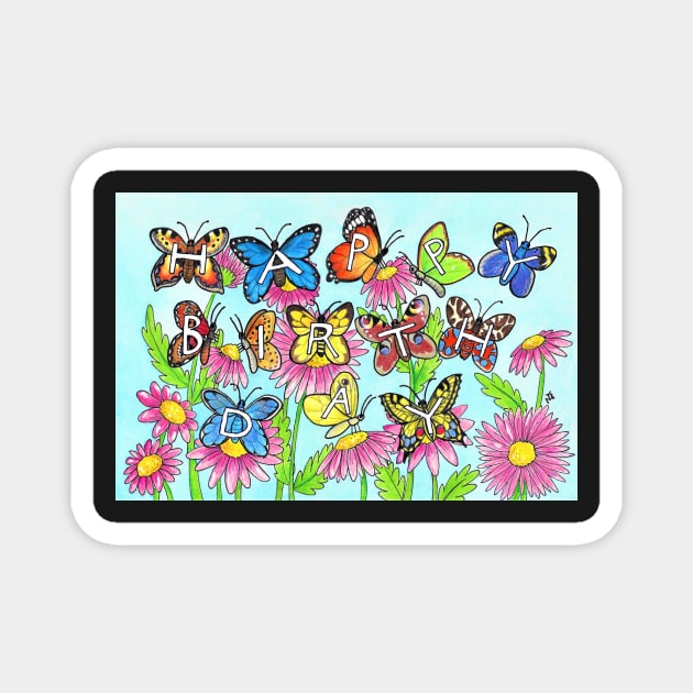 Butterfly Birthday Magnet by nicolejanes