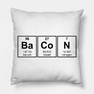 Bacon Periodic Table Element Pillow