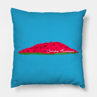 Sandia Mountains Watermelon Pillow