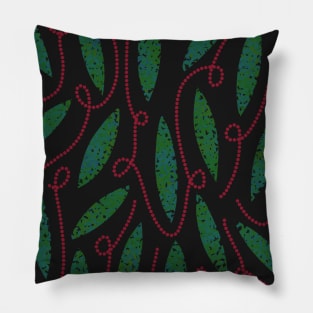 green and red Pillow