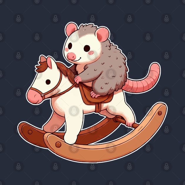 cute Possum ride rocking Horse by fikriamrullah