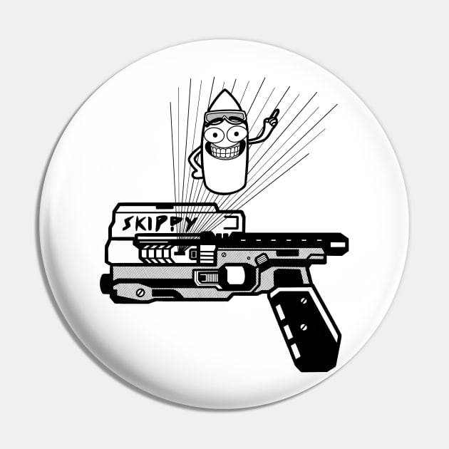 Skippy Gun Pin by slomotionworks