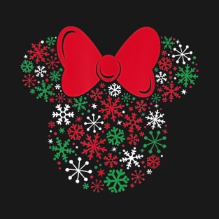 Chrismas Mickeeys Snowflakes T-Shirt