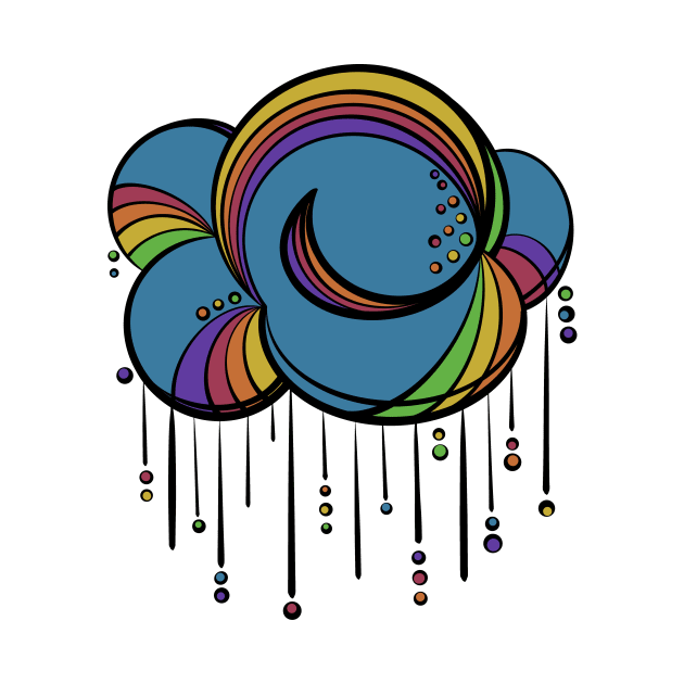 Rainbow Rain Cloud by MissyCorey