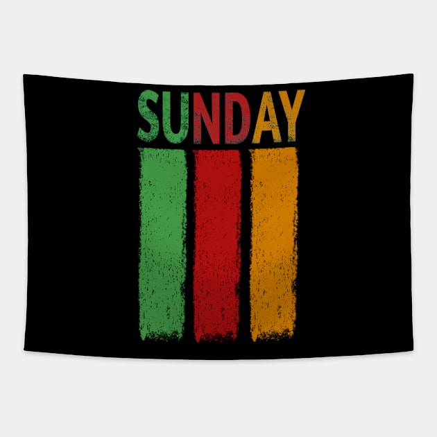 Sunday Flag reggae Tapestry by MonsterButterfly