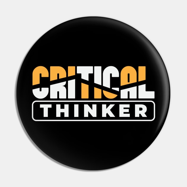 Critical Thinker Pin by CatsCrew