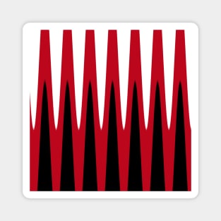 Wave Design Red Magnet