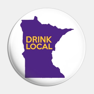 Minnesota Drink Local MN Purple Pin