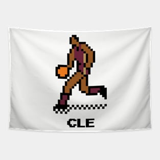 8-Bit Basketball - Cleveland Tapestry