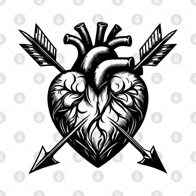 Tattoo with heart and arrows by AnnArtshock