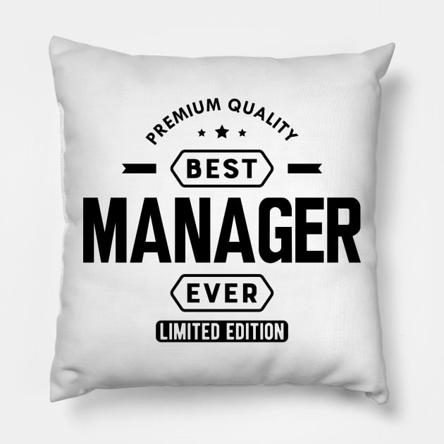 Manager - Best Manager Gift Pillow by KC Happy Shop