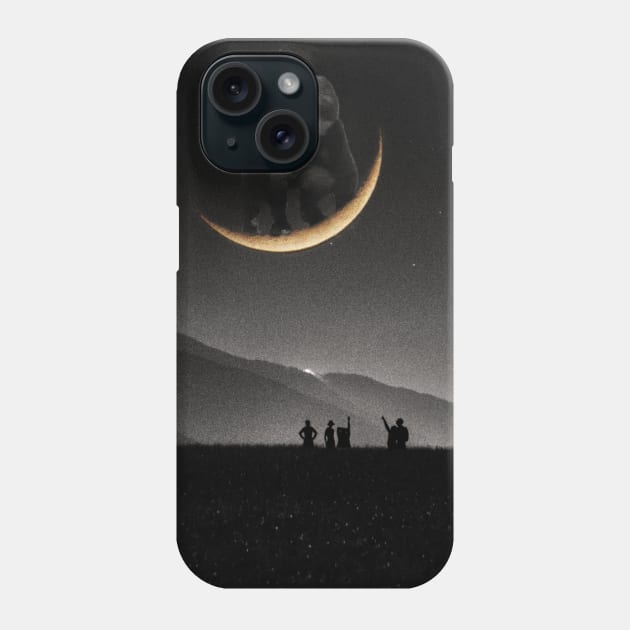 Ride on the moon Phone Case by Ali del sogno