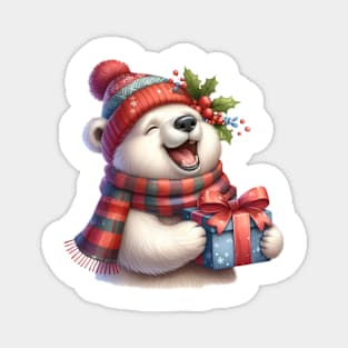 Christmas Polar Bear Magnet