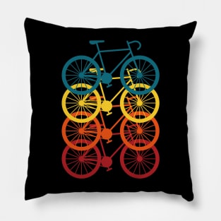 Colorful bikes Pillow