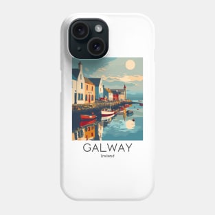 A Vintage Travel Illustration of Galway - Ireland Phone Case