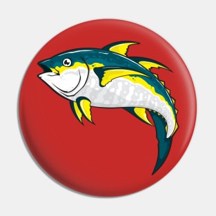 Tuna Fish Illustration Pin